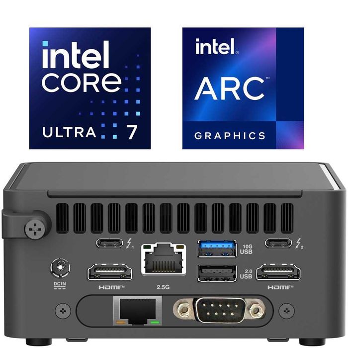 Компютър - /Asus NUC 15 PRO Tall Kit Mini PC/Intel Ultra 7 255H/НОВ!/Опция +32GB RAM + 1TB nVme/