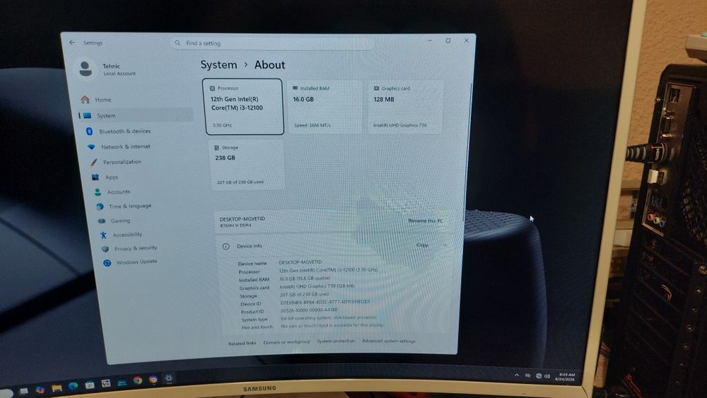 Vand PC -I3 -12100 - gaming