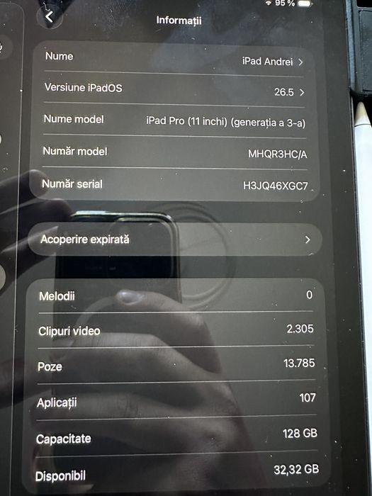 Ipad 11 pro (gen 3) M1 128 gb + apple pencil pro