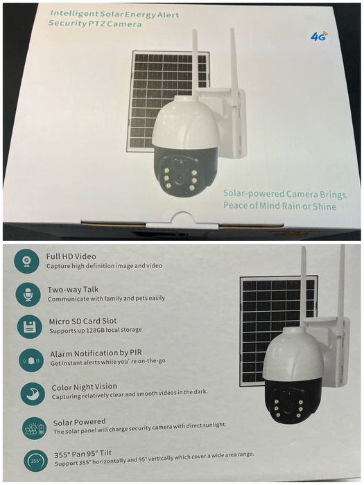 LYLU Соларна 10 mpx 4G Сим карта безжична камера kamera sim camera