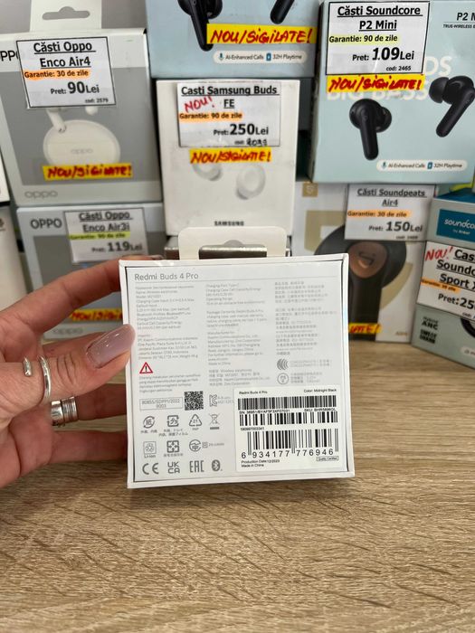 Căști Redmi Buds 4 Pro, NOI/Sigilate!