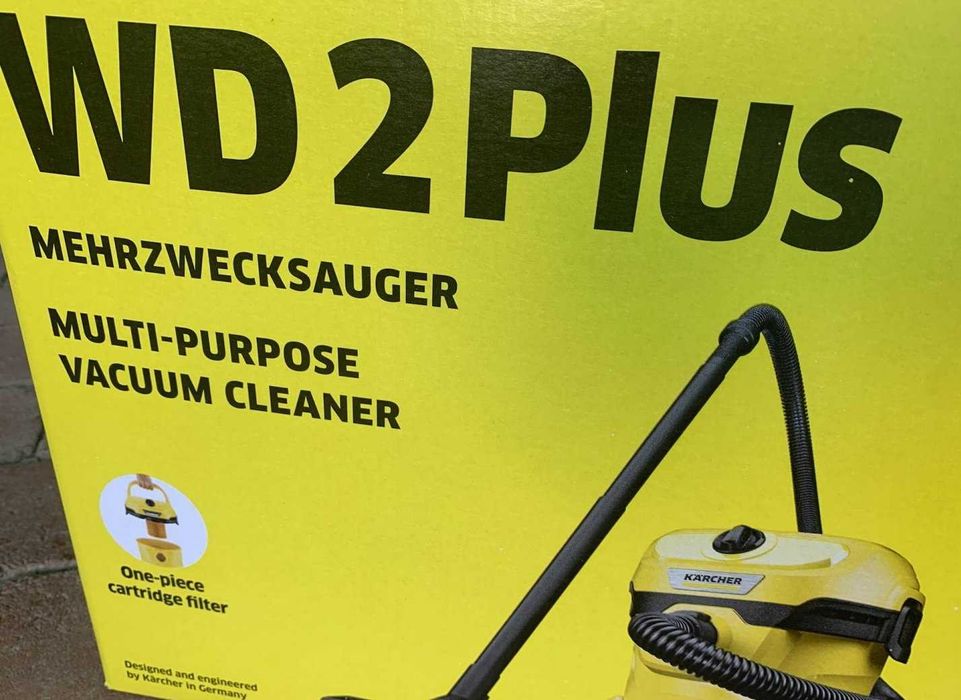 Мултифункционална прахосмукачка за сухо мокро почистване Karcher WD 2 Plus V-12/4/18 1000 W  12 л.