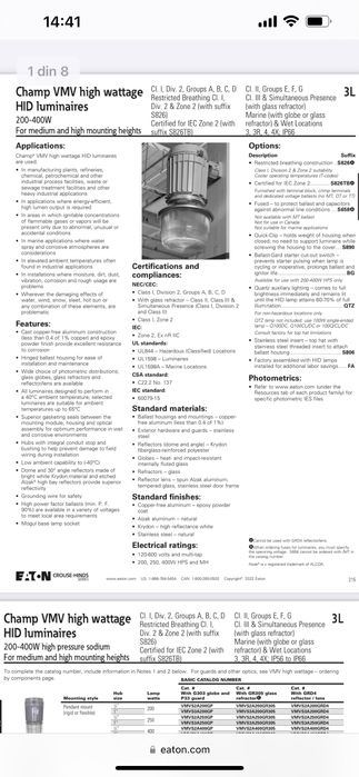 Lampa industriala