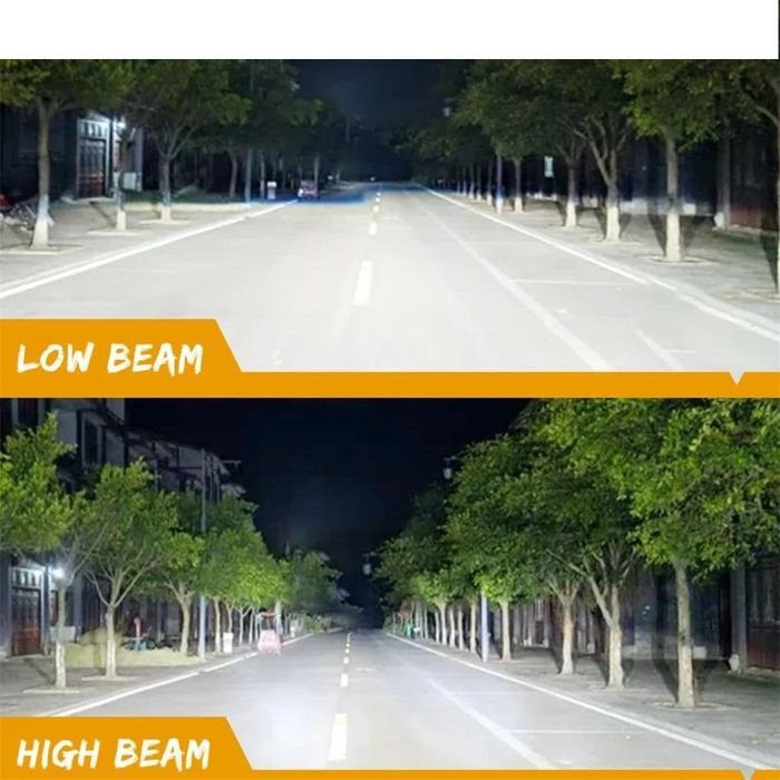 комплект led диодни крушки за фар d2s , d2r  2броя fls d бели,12v ...
