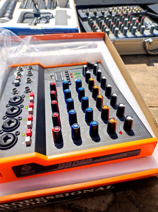 Mixer pasiv cu reglaje fine de instrumente și voce și mixere noi. Usb