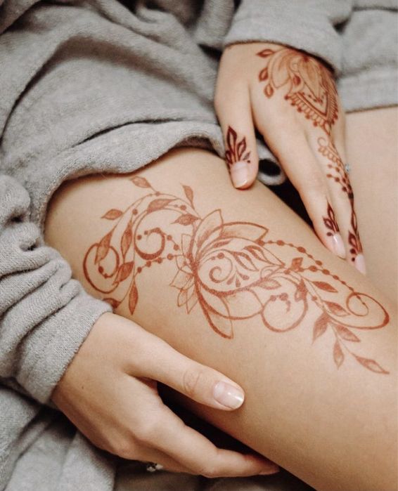 Мехенди, роспись хной