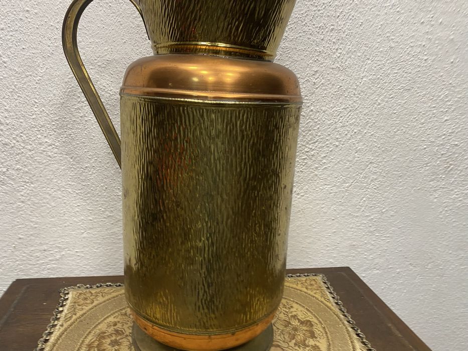 Огромна холандска кана от месинг и мед кош за чадъри ваза за сухи цвет