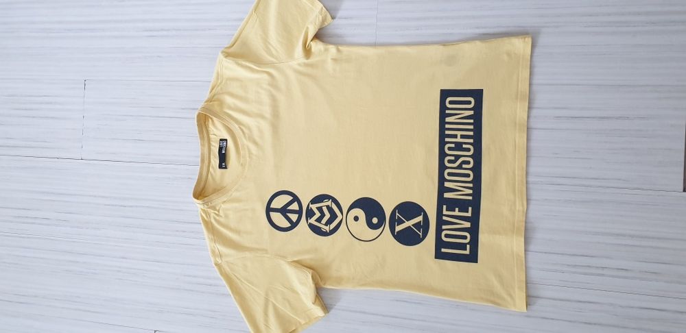 LOVE MOSCHINO Cotton Made in Italy Mens Size L ОРИГИНАЛ! Мъжка Тениска