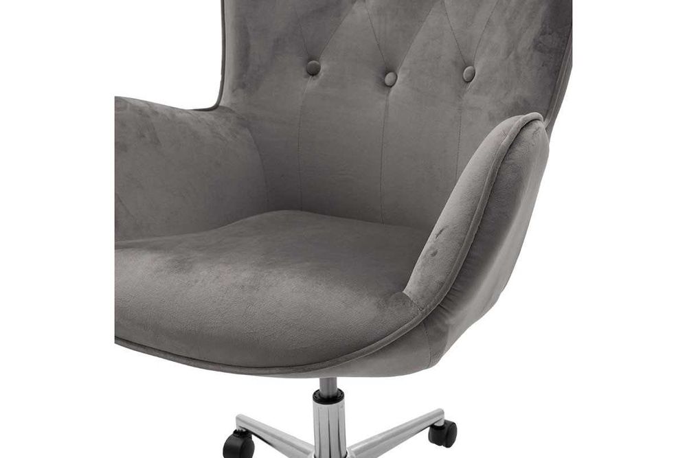 Офис стол Puzzle-home Kido, 3 цвята, Кадифе, 64х72х100см, ПРОМО!