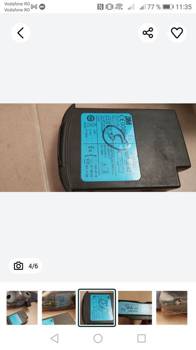 Masca respirație  de protecție cu ventilator 3M