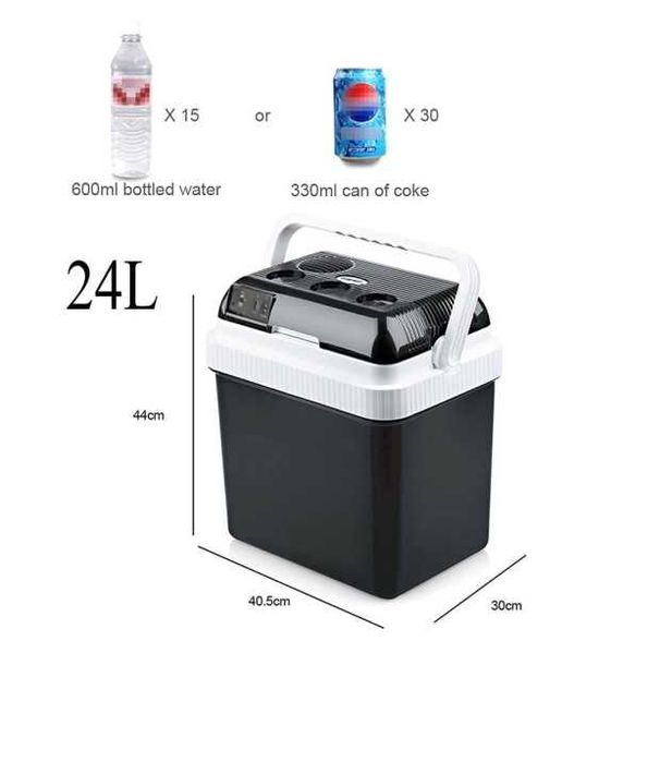 Електрическа хладилна кутия 24L със затопляне за автомобил, 12V 220V