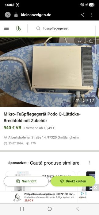 Vând dispozitiv de pedichiura manichiura