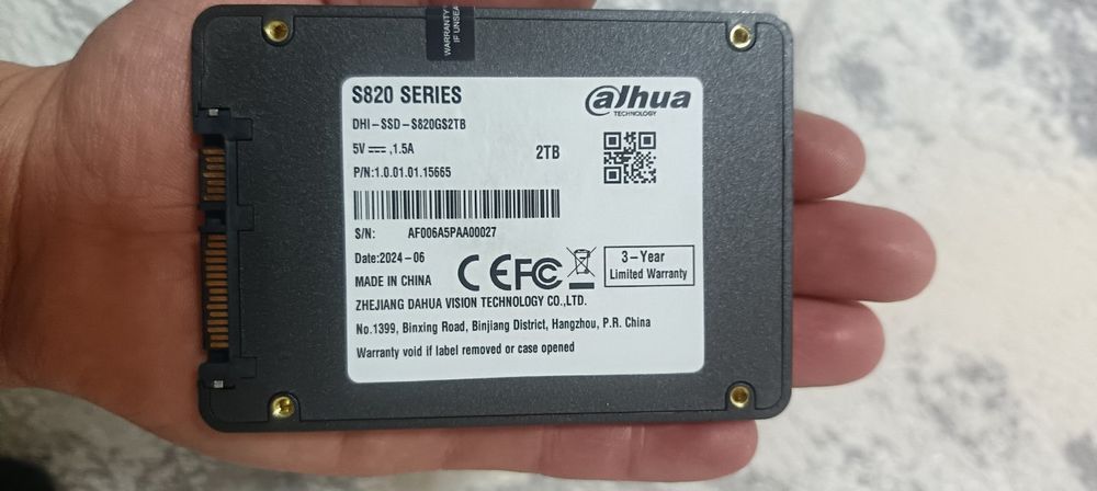 Dahua ssd 2tb yangi