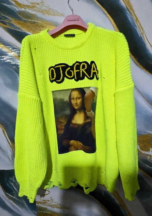 Djofra уникален дамски пуловер Универсален размер