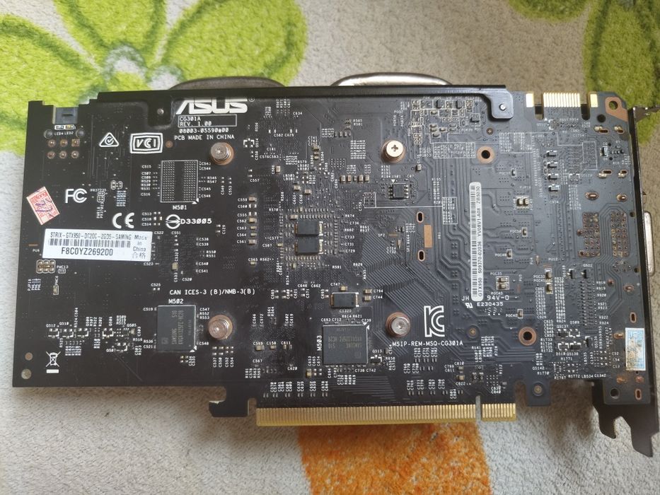 Nvidia geforce gtx 950 ASUS STRIX 2gb