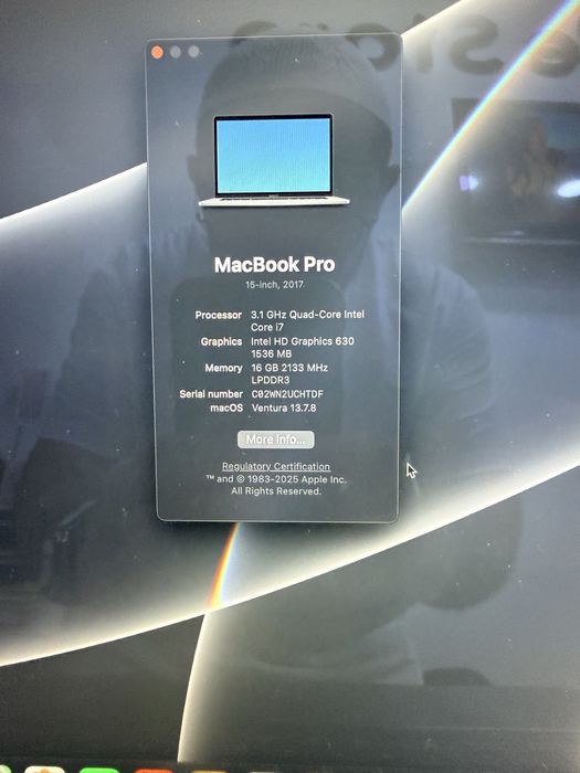 Macbook Pro 15” i7 16/512
