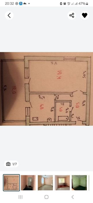 1 xonali uy ijaraga beriladi