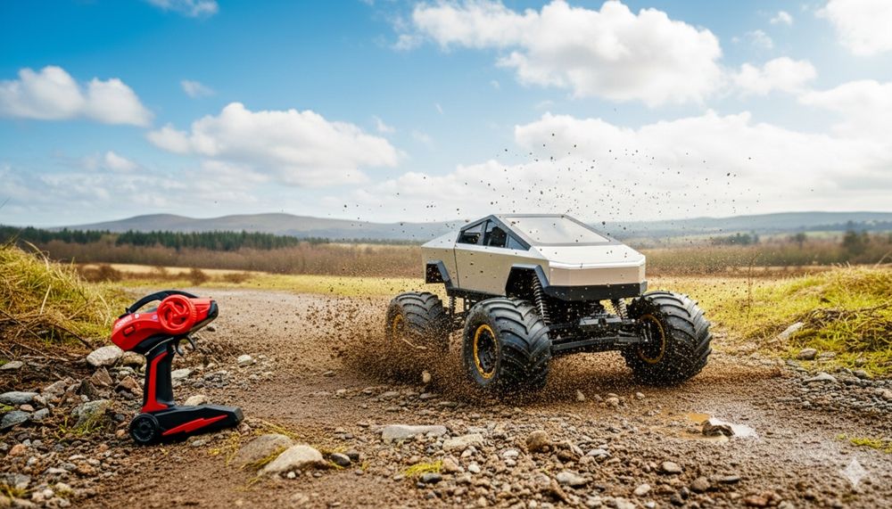 Kotta moshina Cybertruck. Большая машина сайбертрак KATTA