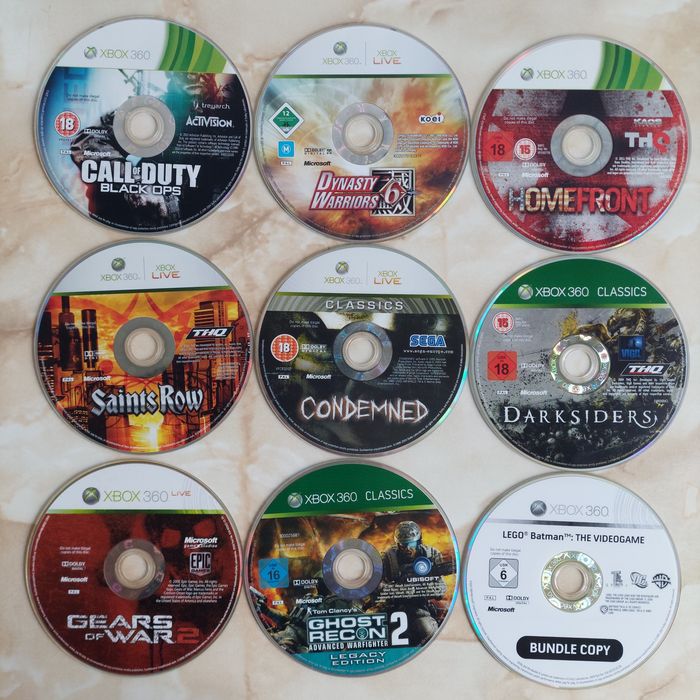 [Xbox360] Vând 39 discuri cu jocuri originale pentru Xbox 360 //poze reale