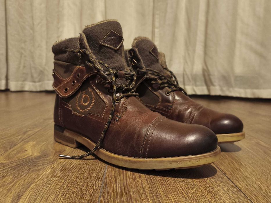 Ghete Bugatti maro cogniac 44