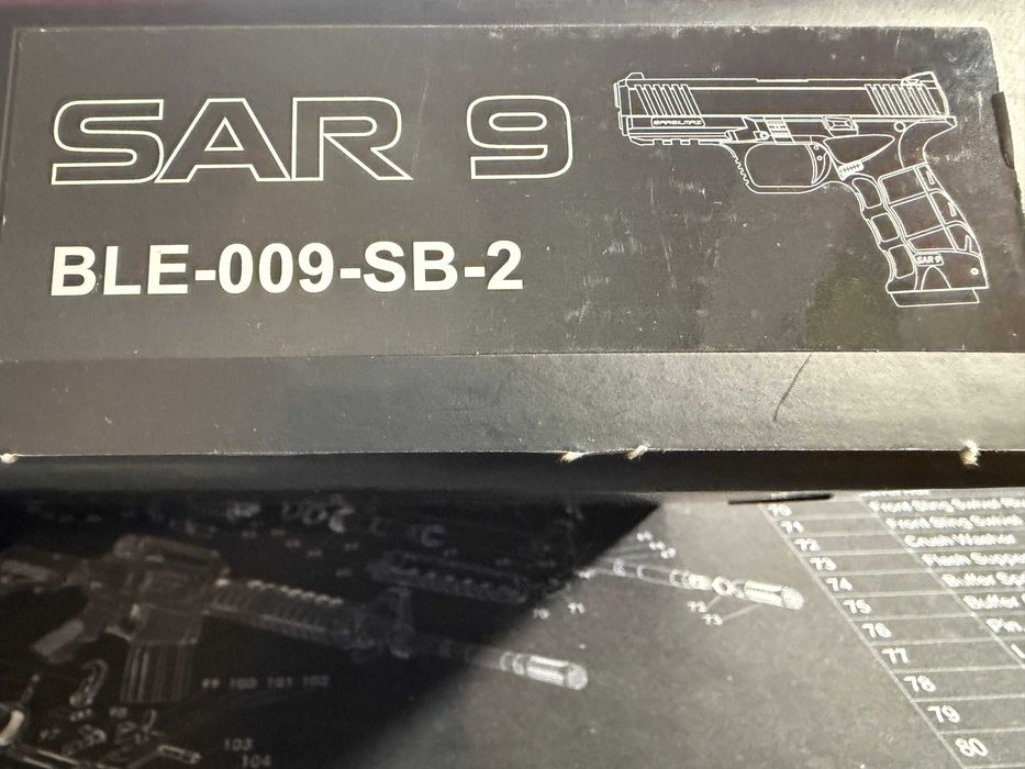 Еърсофт GBB ICS Пистолетна Реплика SARSILMAZ SAR 9.II GreenGas