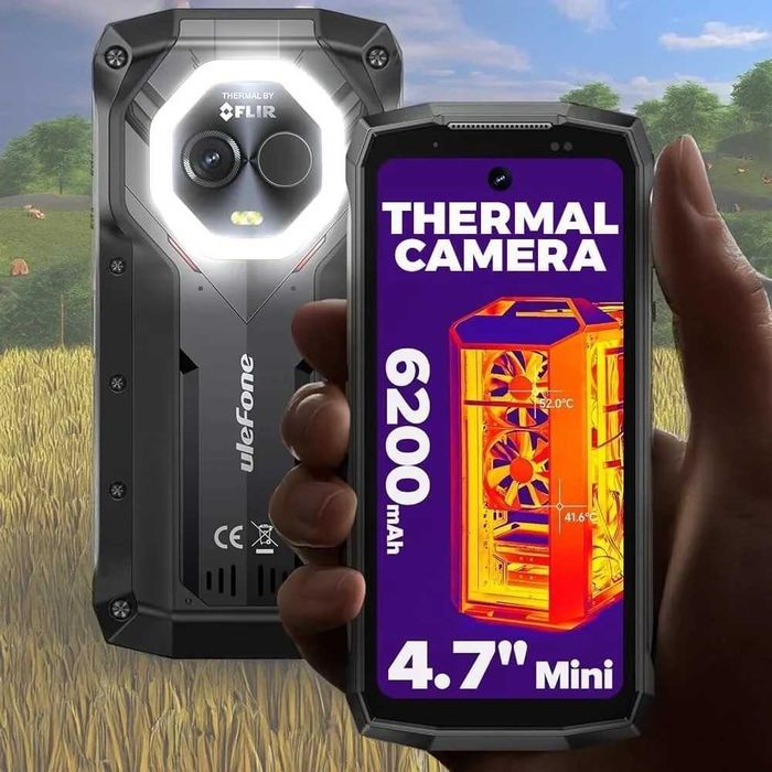 Ulefone Armor Mini 20T Pro 5G 16GB RAM 256GB ROM, Термална камера, с IP68 защита