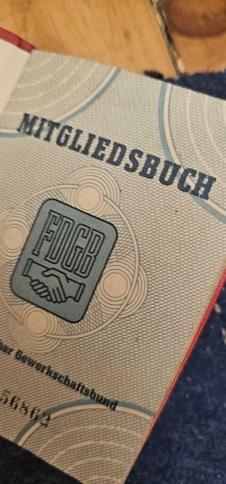 carnet vechi german cu timbre