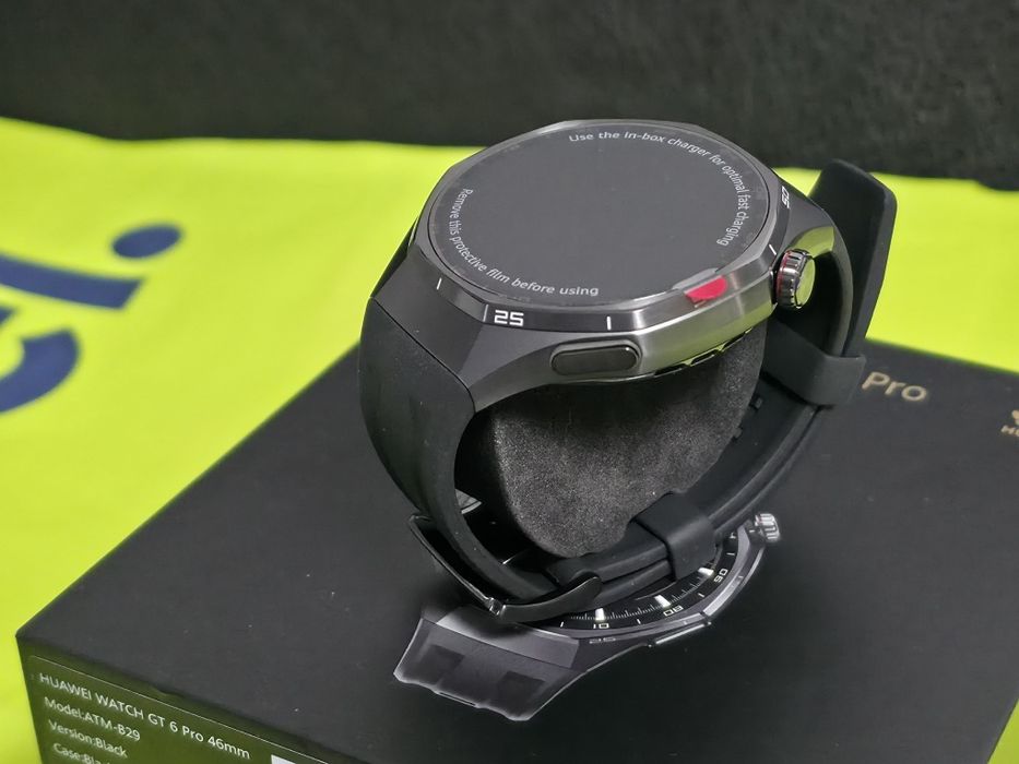 ***ЧИСТО НОВ 46mm Huawei watch GT 6 Pro Yettel Гаранция 2028 Black GT6