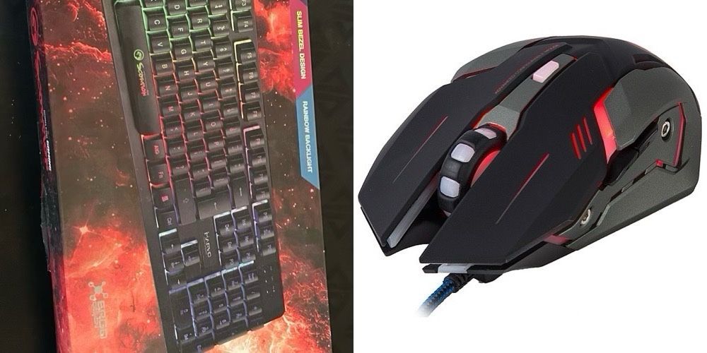 Kit Marvo Scorpion Gaming Tastatura si Mouse LED RGB waterproof