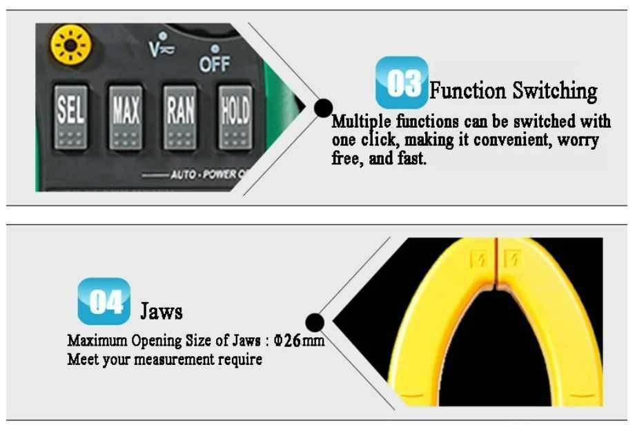 MASTECH MS2008B Digital Multimeter Amper Clamp