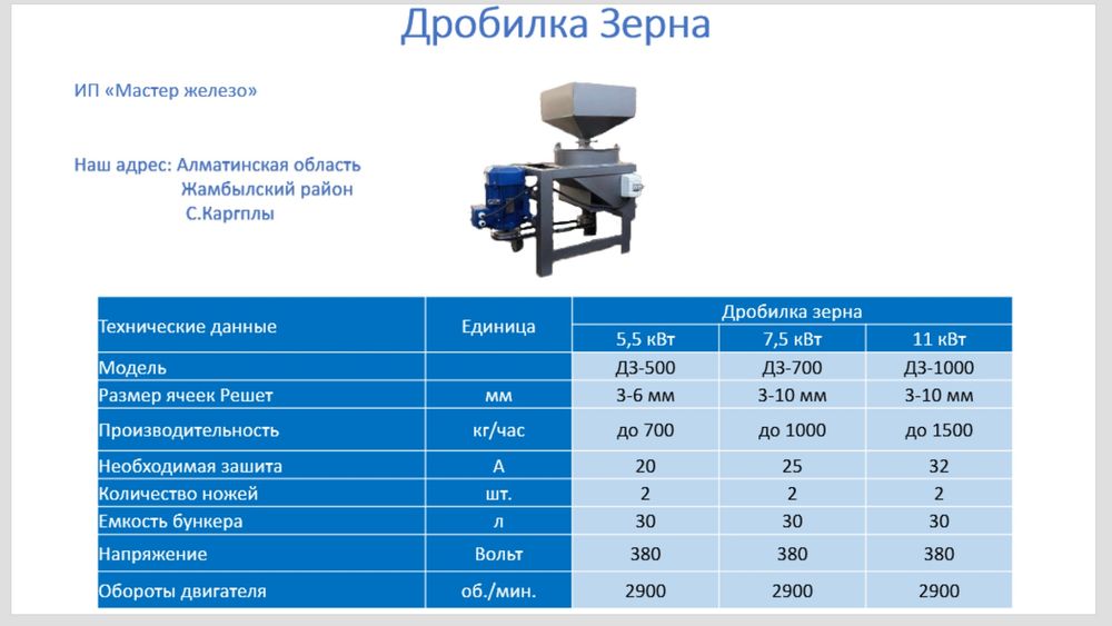 Плющилка зерна универсальная