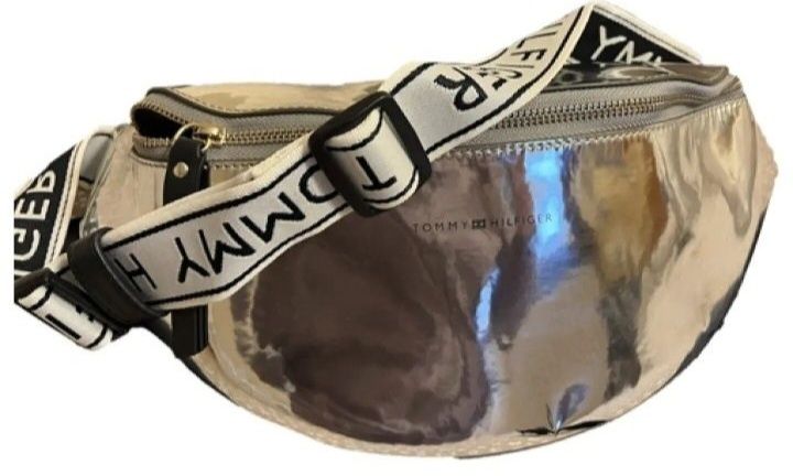Tommy Hilfiger дамска паласка металик