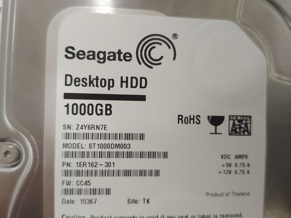 Qattiq disk Hard disk 1000 GB 1 Terabayt