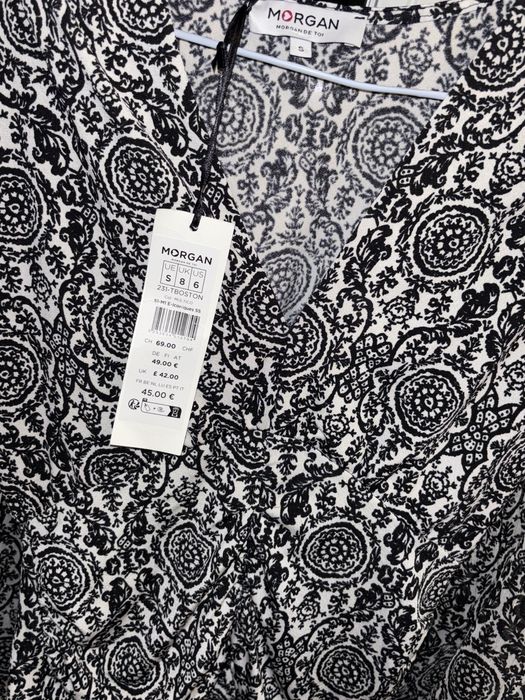 Нова дамска блуза MORGAN с ефектен принт – Размер S