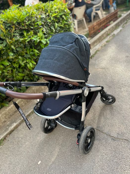 Mamas & Papas комбинирана количка Ocarro - цвят Navy Flannel