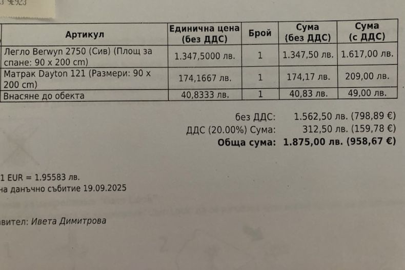 Стилно електрическо болнично легло неизползвано