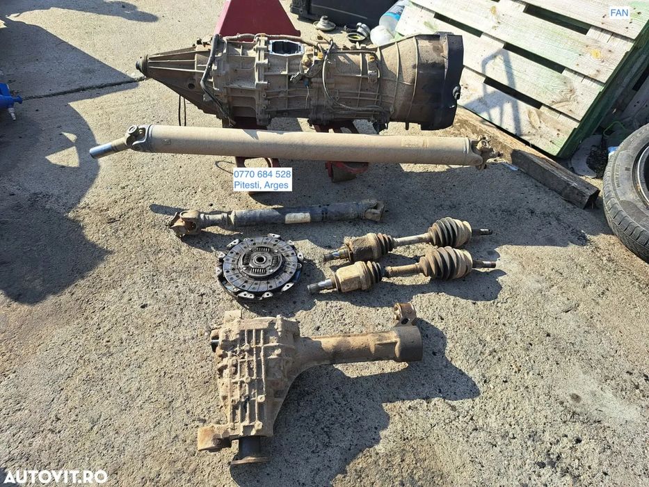 Nissan Navara Pathfinder 2007 motor YD25 model D40 2.5d Cutie viteze manuala + cutie transfer Cardan Spate Cardan fata ( cu joc la cruci ) Planetara fata stg dr Disc + placa presiune ambreiaj Grup fata