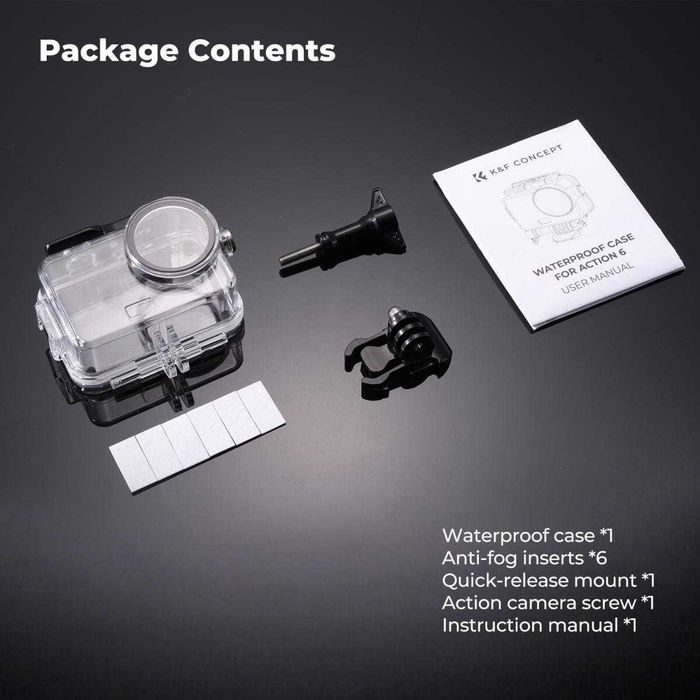 K&F Concept KF12.0048 водоустойчив корпус за DJI Osmo Action 6