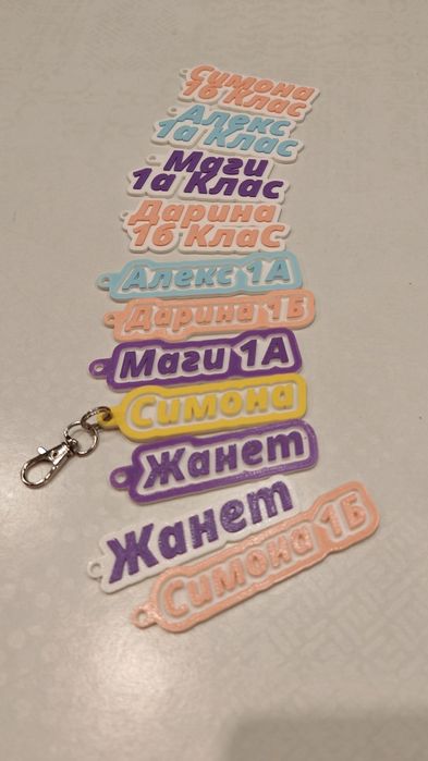 Персонализирани ключодържатели и книгоразделители