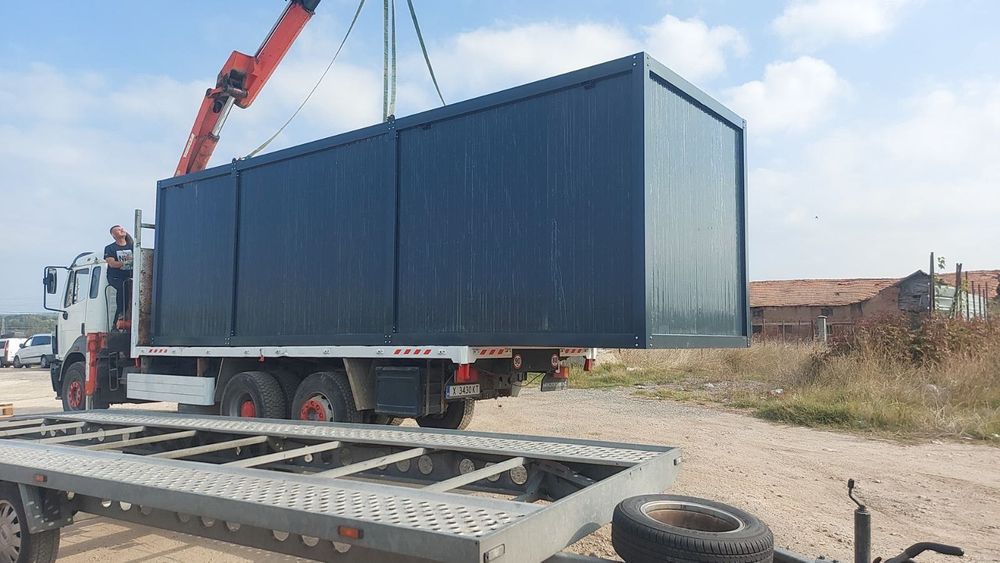 Контейнер Павилион за живеене,офис,сглобяема къща бунгало 8х2.40м