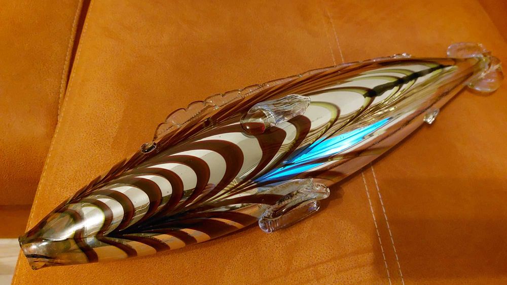 Peste sticla Murano fructiere de Cristal