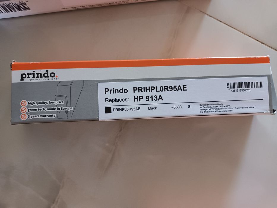 Cartus (ink) PRINDO compatibil cu HP F6T77AE (HP913A) 25 Ron