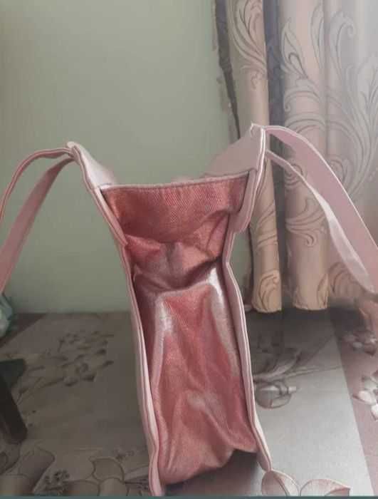 Geantă casual model ursuleț cu sclipici