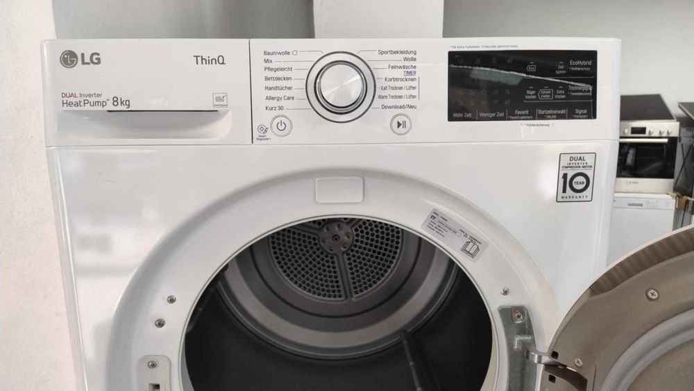 *ПРОМО* Комплкет А+++ Пералня 9 кг и Сушилня 8 кг-Термопомпа LG-ЛГ
