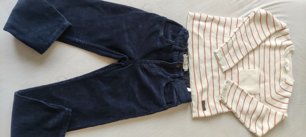 Сет за момче 4-6г от пуловер и джинси.