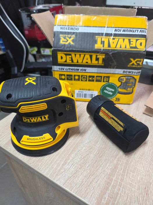 Slefuitor orbital pe acumulator DeWALT DCW210N, 18 V XR, motor fara perii