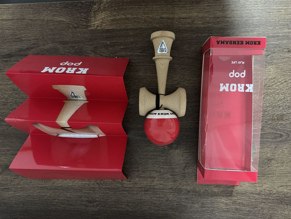 Kendama Krom Pop Sticky Red