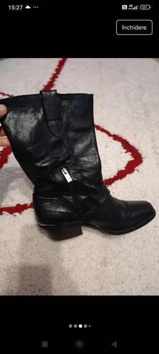 Cizme Piele Naturală Via