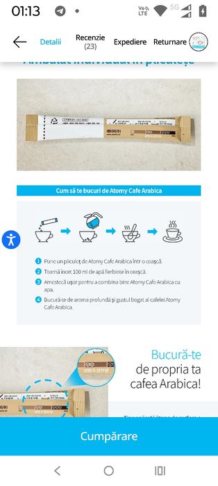 Cafea instant,facuta in Corea de Sud