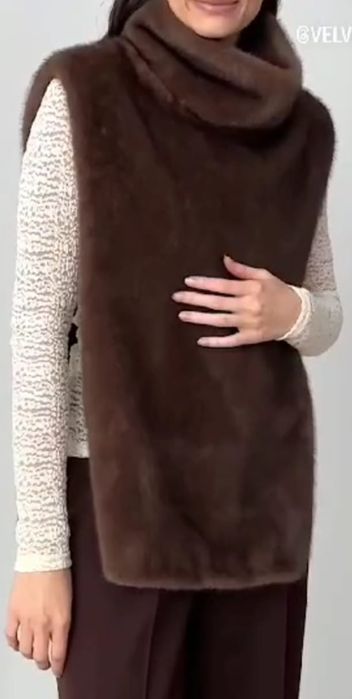 Норковая жилетка